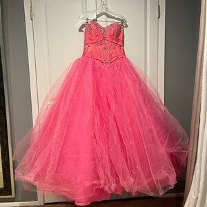 Mori Lee Radiant Pink Kids Formal Dress